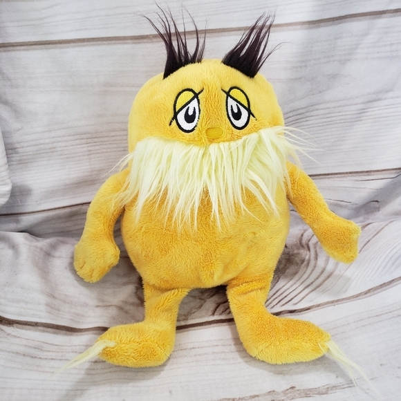 Dr. Seuss The Lorax Plush Stuffed Doll Yellow 12 Inch 2020 Kohl's Cares Yellow - Picture 1 of 7